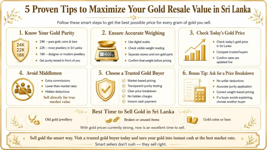 5 Proven Tips to Maximize Your Gold Resale Value in Sri Lanka